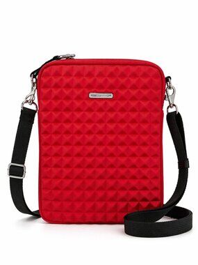 REBECCA MINKOFF Neoprene Pyramid Stud iPad Tablet Case Bag Red